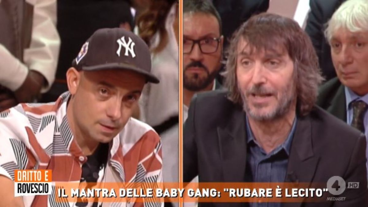 Dritto e Rovescio Cruciani massacra cos il rapper